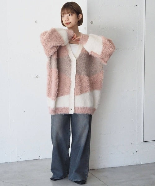 <預訂> 日牌Tiptop 銀河閃粉混紡v領開胸外套｜三色入