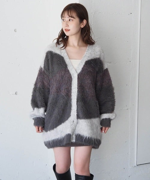 <預訂> 日牌Tiptop 銀河閃粉混紡v領開胸外套｜三色入