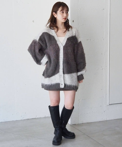 <預訂> 日牌Tiptop 銀河閃粉混紡v領開胸外套｜三色入