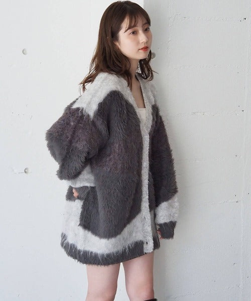 <預訂> 日牌Tiptop 銀河閃粉混紡v領開胸外套｜三色入