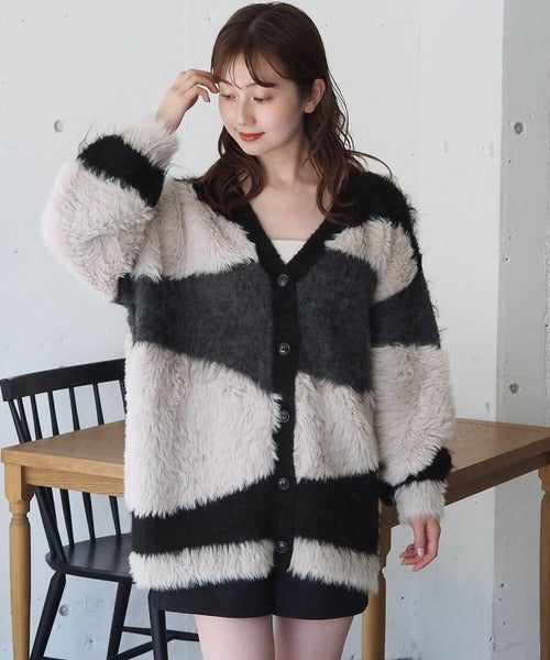 <預訂> 日牌Tiptop 銀河閃粉混紡v領開胸外套｜三色入