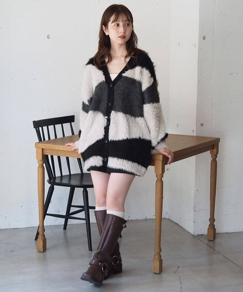 <預訂> 日牌Tiptop 銀河閃粉混紡v領開胸外套｜三色入