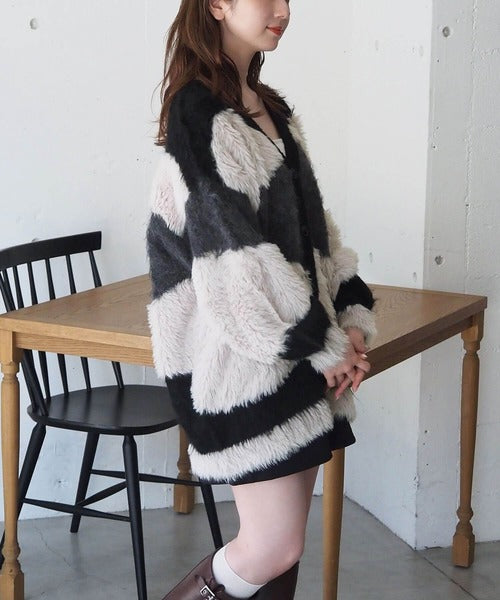 <預訂> 日牌Tiptop 銀河閃粉混紡v領開胸外套｜三色入