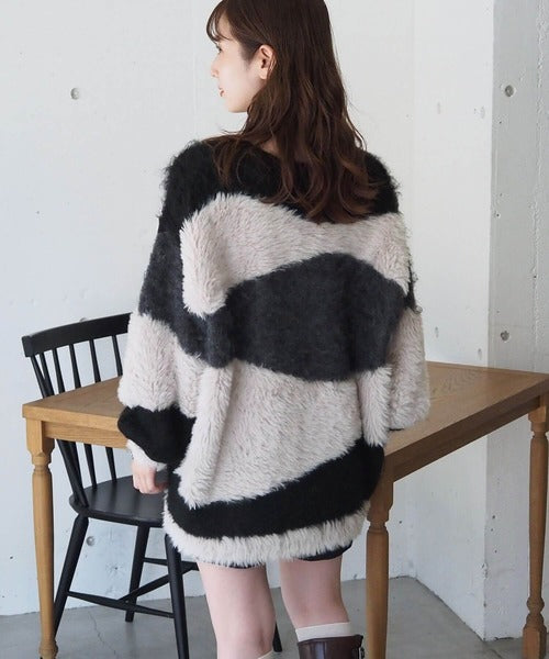 <預訂> 日牌Tiptop 銀河閃粉混紡v領開胸外套｜三色入