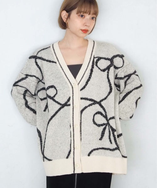 <預訂> 日牌Tiptop BlingBling羽毛大蝴蝶結v領開胸外套｜四色入