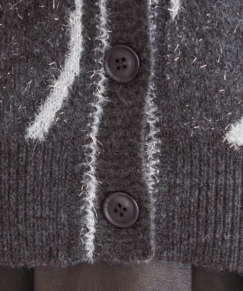 <預訂> 日牌Tiptop BlingBling羽毛大蝴蝶結v領開胸外套｜四色入