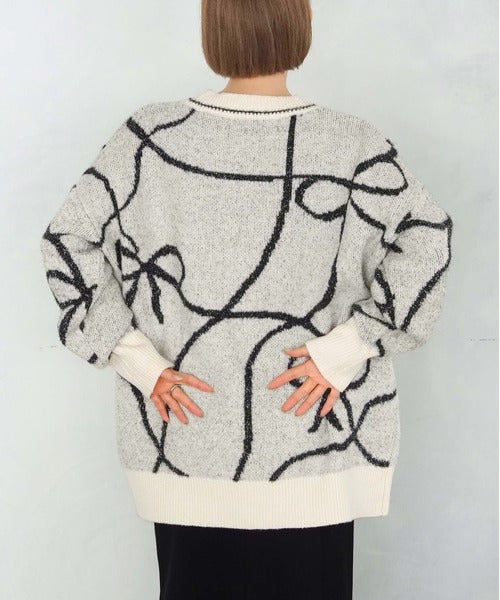 <預訂> 日牌Tiptop BlingBling羽毛大蝴蝶結v領開胸外套｜四色入