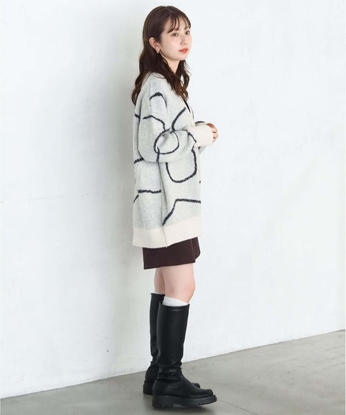 <預訂> 日牌Tiptop BlingBling羽毛大蝴蝶結v領開胸外套｜四色入