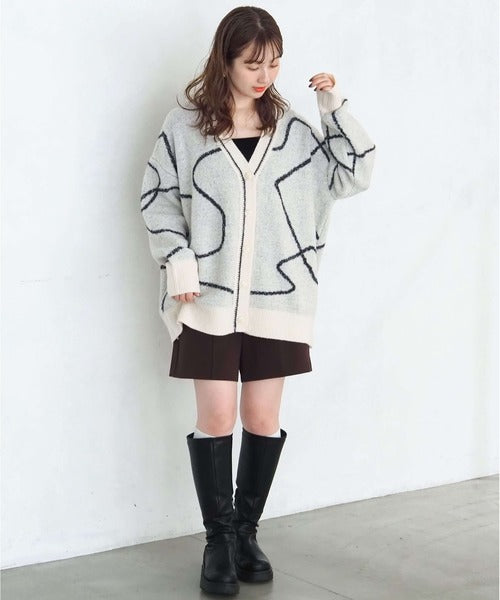 <預訂> 日牌Tiptop BlingBling羽毛大蝴蝶結v領開胸外套｜四色入