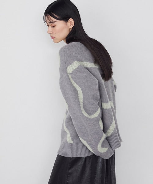 <預訂> 日牌FY 大降價 微妙線條超大V領針織衛衣｜五色入