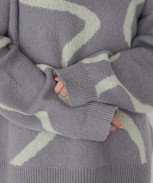 <預訂> 日牌FY 大降價 微妙線條超大V領針織衛衣｜五色入