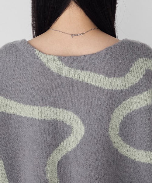 <預訂> 日牌FY 大降價 微妙線條超大V領針織衛衣｜五色入