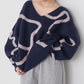 <預訂> 日牌FY 大降價 微妙線條超大V領針織衛衣｜五色入