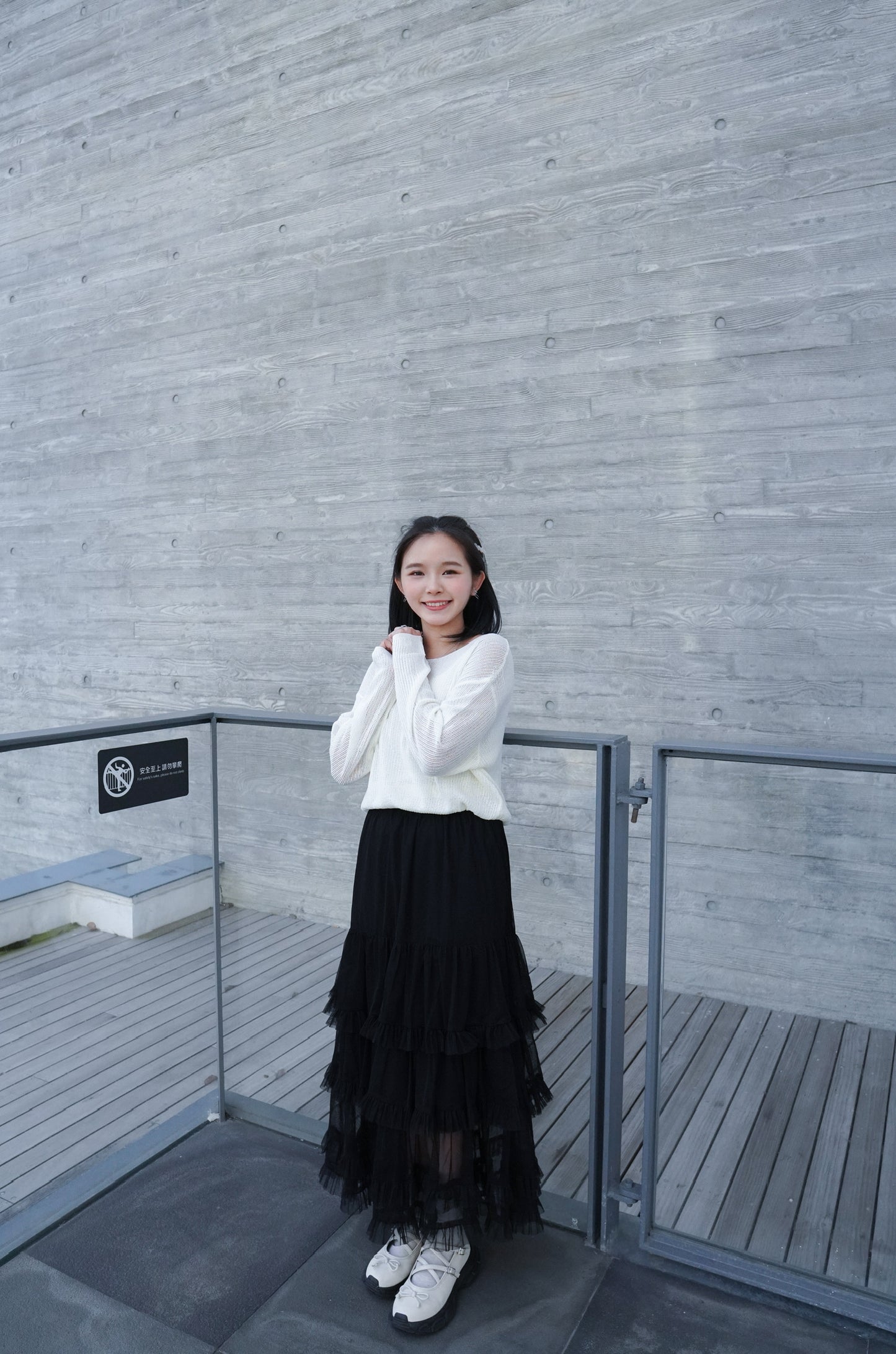 <預訂> 自家製  蕾絲蛋糕ruffle疊層長裙｜兩色入