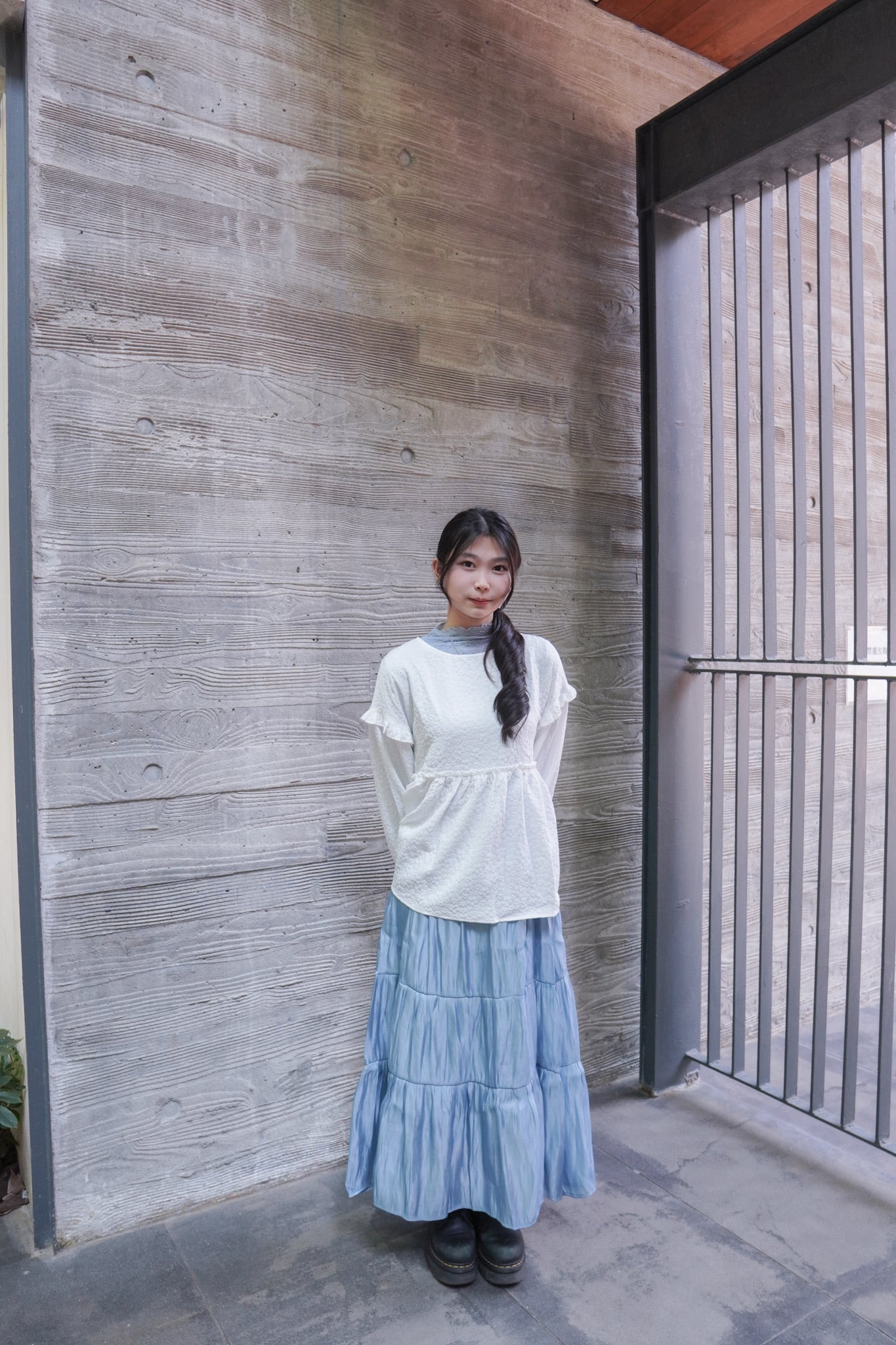 <現貨> 棉花糖BlingBling拼接半身長裙