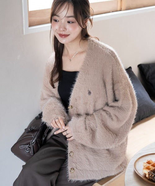 <預訂> JP 日本大人氣♡ US POLO ASSN. 獨家毛絨針織開胸外套｜七色入