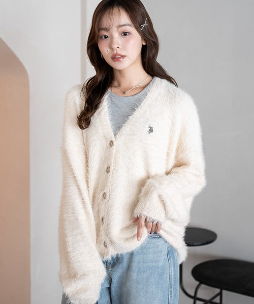 <預訂> JP 日本大人氣♡ US POLO ASSN. 獨家毛絨針織開胸外套｜七色入