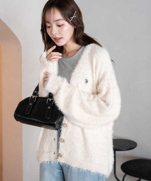 <預訂> JP 日本大人氣♡ US POLO ASSN. 獨家毛絨針織開胸外套｜七色入