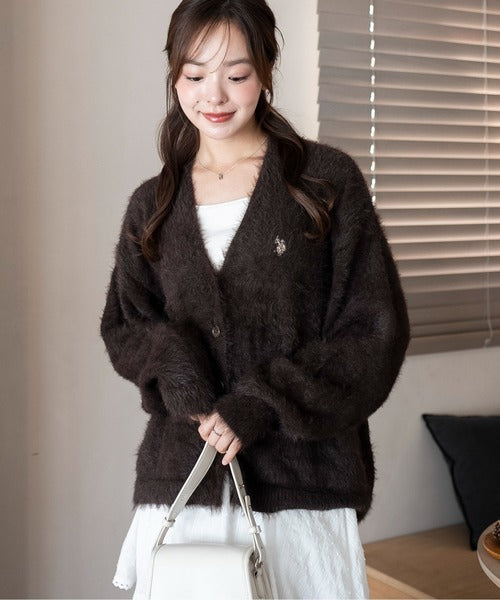 <預訂> JP 日本大人氣♡ US POLO ASSN. 獨家毛絨針織開胸外套｜七色入