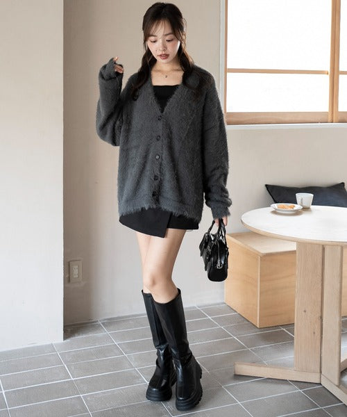 <預訂> JP 日本大人氣♡ US POLO ASSN. 獨家毛絨針織開胸外套｜七色入