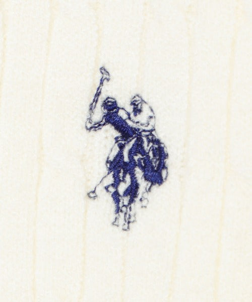 <預訂> JP U.S. POLO ASSN.2026年春季麻花針織開胸薄外套｜五色入