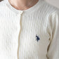 <預訂> JP U.S. POLO ASSN.2026年春季麻花針織開胸薄外套｜五色入