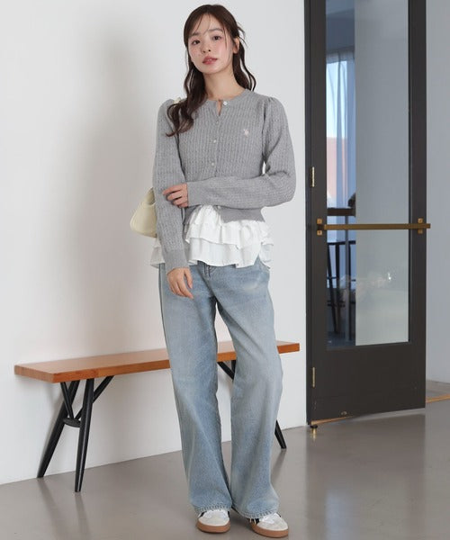 <預訂> JP U.S. POLO ASSN.2026年春季麻花針織開胸薄外套｜五色入