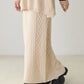 <預訂> 日本大人氣♡日牌 Apres Jour 麻花針織半身長裙｜三色入
