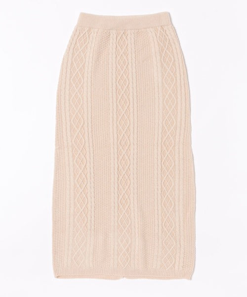 <預訂> 日本大人氣♡日牌 Apres Jour 麻花針織半身長裙｜三色入