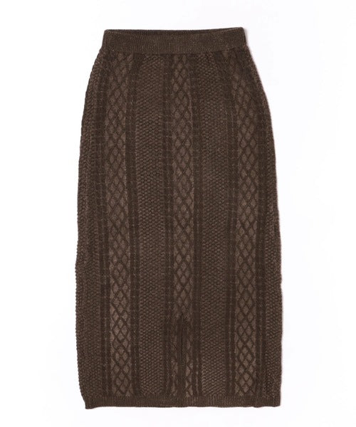 <預訂> 日本大人氣♡日牌 Apres Jour 麻花針織半身長裙｜三色入