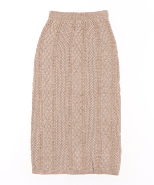 <預訂> 日本大人氣♡日牌 Apres Jour 麻花針織半身長裙｜三色入