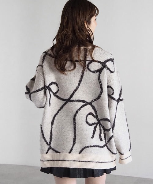 <預訂> 日牌Tiptop BlingBling羽毛大蝴蝶結套頭衛衣｜四色入