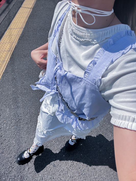 <現貨> 自家製 三層ruffle邊半身蛋糕長裙