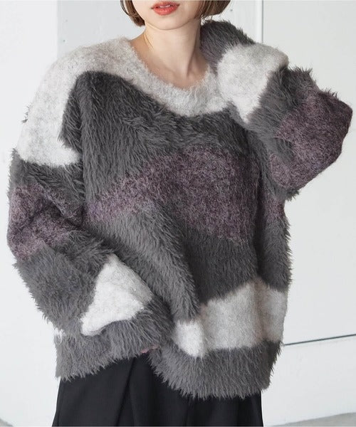 <預訂> 日牌Tiptop 銀河閃粉混紡針織上衣｜三色入