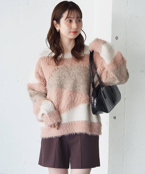 <預訂> 日牌Tiptop 銀河閃粉混紡針織上衣｜三色入