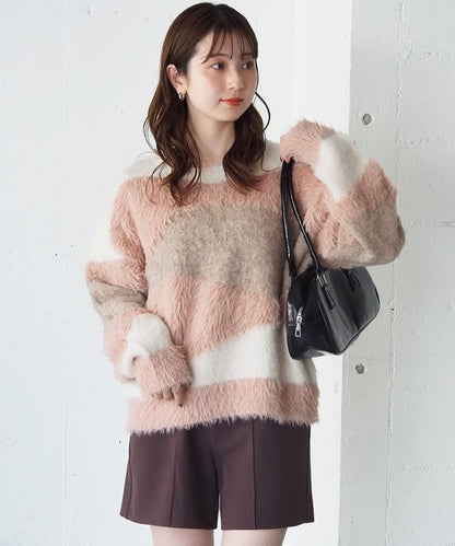 <預訂> 日牌Tiptop 銀河閃粉混紡針織上衣｜三色入