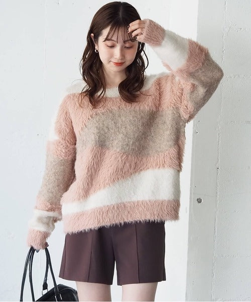 <預訂> 日牌Tiptop 銀河閃粉混紡針織上衣｜三色入