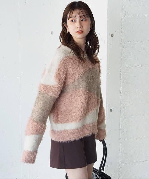 <預訂> 日牌Tiptop 銀河閃粉混紡針織上衣｜三色入