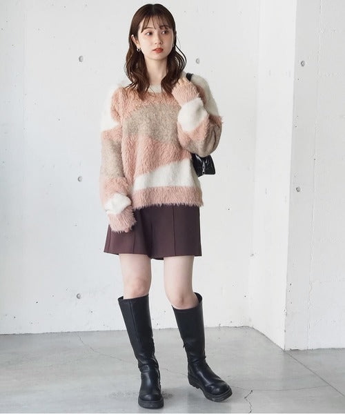 <預訂> 日牌Tiptop 銀河閃粉混紡針織上衣｜三色入