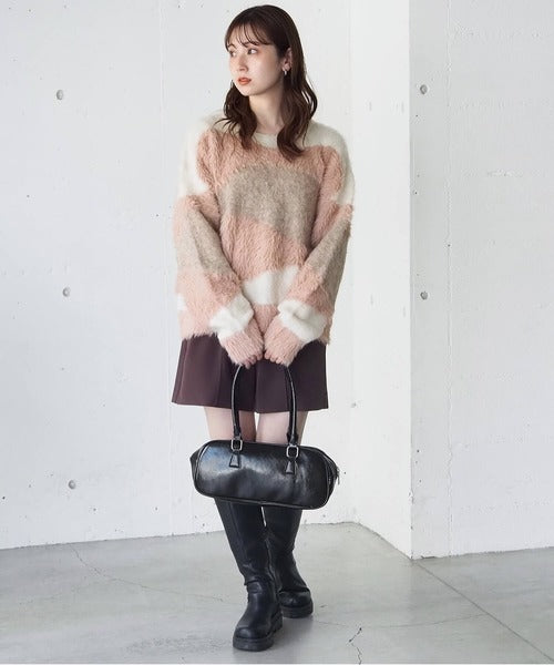 <預訂> 日牌Tiptop 銀河閃粉混紡針織上衣｜三色入