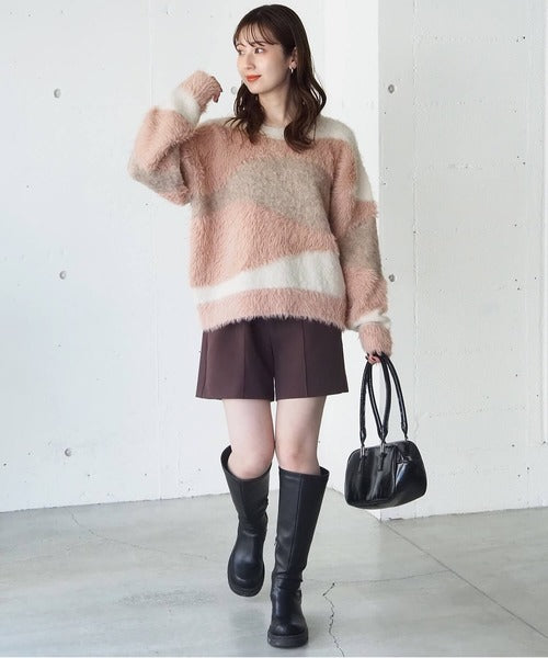 <預訂> 日牌Tiptop 銀河閃粉混紡針織上衣｜三色入