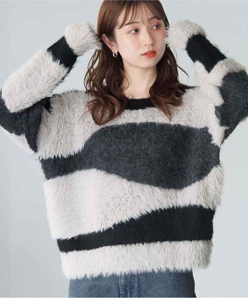 <預訂> 日牌Tiptop 銀河閃粉混紡針織上衣｜三色入