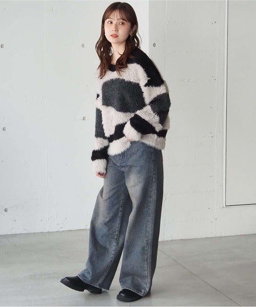 <預訂> 日牌Tiptop 銀河閃粉混紡針織上衣｜三色入