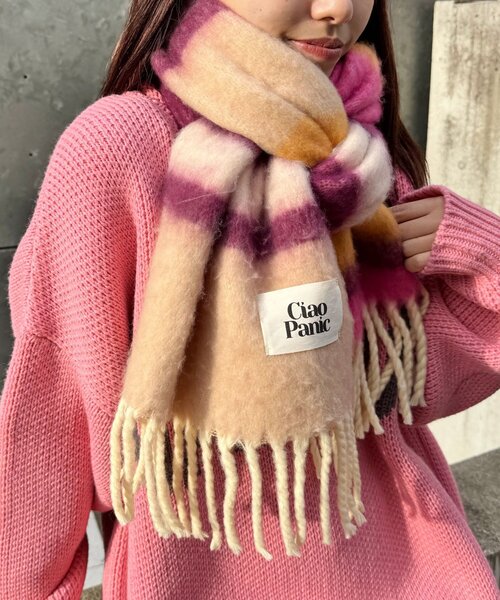 <預訂> 日牌CIAOPANIC 流蘇蓬鬆頸巾｜18色入