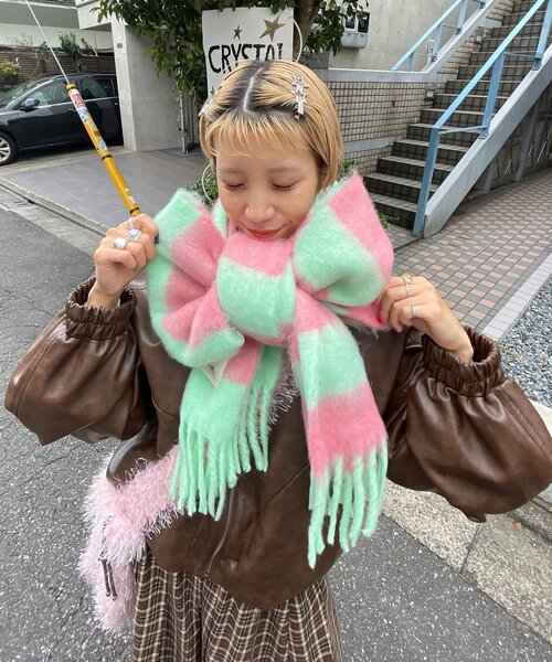 <預訂> 日牌CIAOPANIC 流蘇蓬鬆頸巾｜18色入