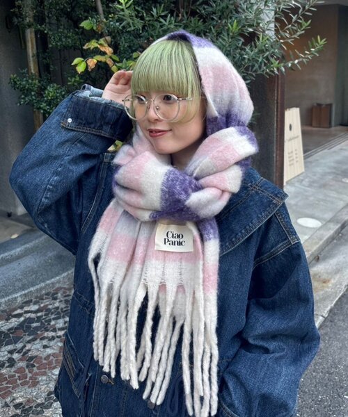 <預訂> 日牌CIAOPANIC 流蘇蓬鬆頸巾｜18色入