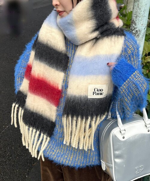 <預訂> 日牌CIAOPANIC 流蘇蓬鬆頸巾｜18色入