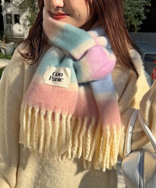<預訂> 日牌CIAOPANIC 流蘇蓬鬆頸巾｜18色入