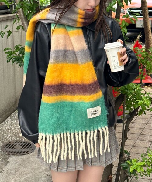 <預訂> 日牌CIAOPANIC 流蘇蓬鬆頸巾｜18色入