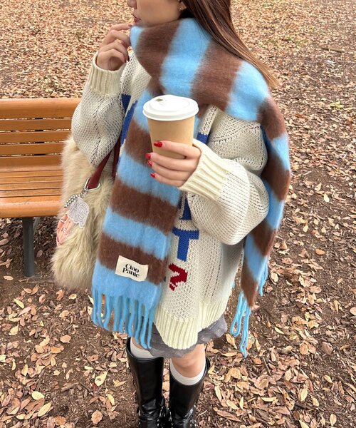 <預訂> 日牌CIAOPANIC 流蘇蓬鬆頸巾｜18色入